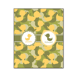 Rubber Duckie Camo Wood Print - 20x24 (Personalized)