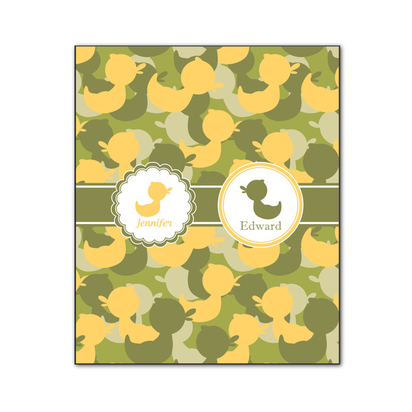 Custom Rubber Duckie Camo Wood Print - 20x24 (Personalized)