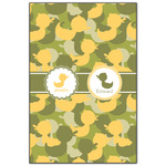 Rubber Duckie Camo Wood Print - 20x30 (Personalized)