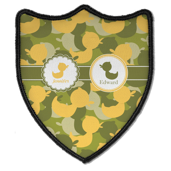 Custom Rubber Duckie Camo Iron On Shield Patch B w/ Multiple Names