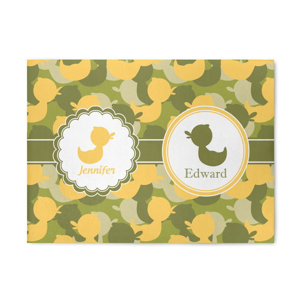 Custom Rubber Duckie Camo 5' x 7' Patio Rug (Personalized)