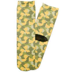 Rubber Duckie Camo Adult Crew Socks