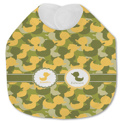 Rubber Duckie Camo Jersey Knit Baby Bib w/ Multiple Names