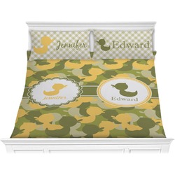 Rubber Duckie Camo Comforter Set - King (Personalized)