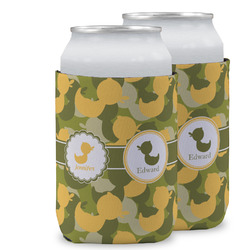 Rubber Duckie Camo Can Cooler (12 oz) w/ Multiple Names