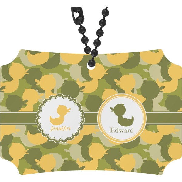 Custom Rubber Duckie Camo Rear View Mirror Ornament (Personalized)