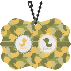Rubber Duckie Camo Rear View Mirror Charm (Personalized)