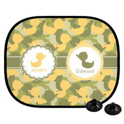 Rubber Duckie Camo Car Side Window Sun Shade (Personalized)