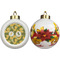 Rubber Duckie Camo Ceramic Christmas Ornament - Poinsettias (APPROVAL)