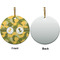 Rubber Duckie Camo Ceramic Flat Ornament - Circle Front & Back (APPROVAL)