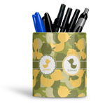 Rubber Duckie Camo Ceramic Pen Holder