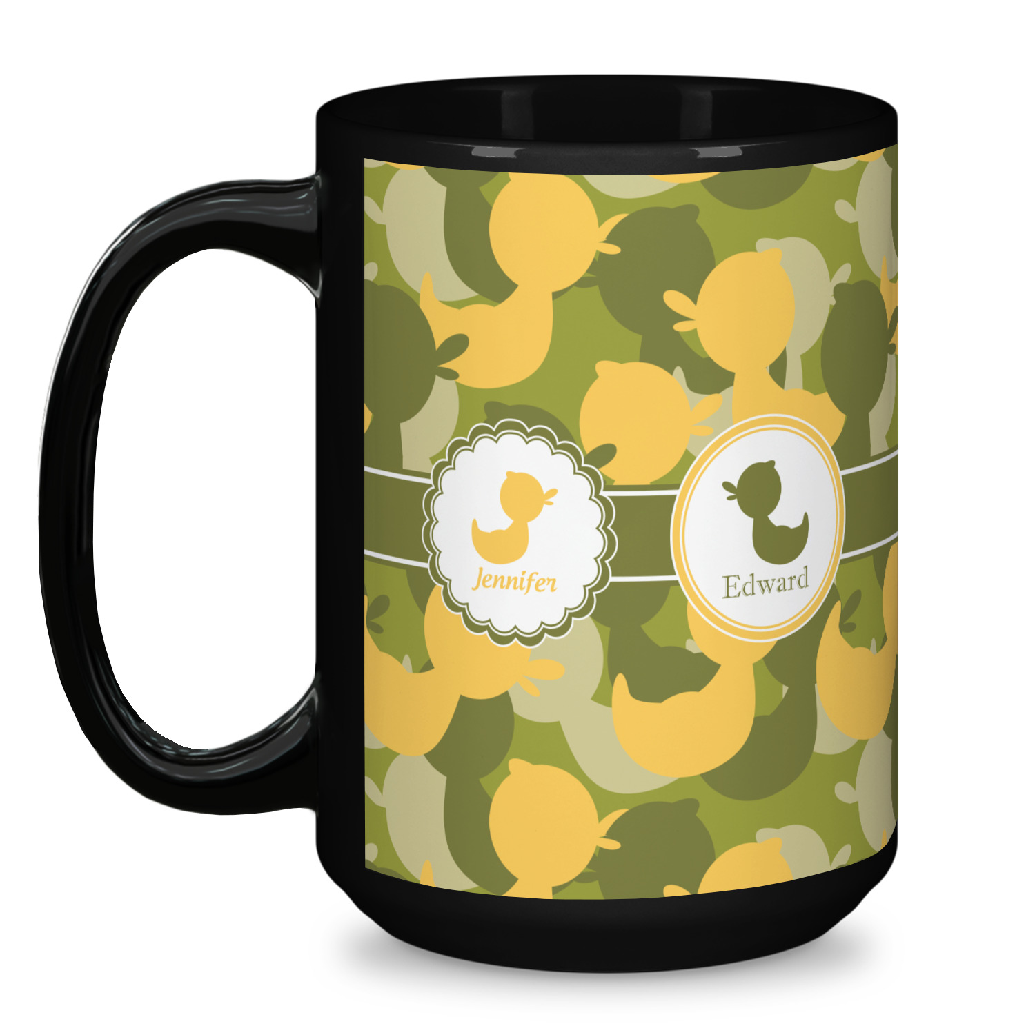 Custom Rubber Duckie Camo Coffee Mug (Personalized)