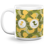 Rubber Duckie Camo 20 Oz Coffee Mug - White (Personalized)