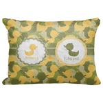 Rubber Duckie Camo Decorative Baby Pillowcase - 16"x12" (Personalized)