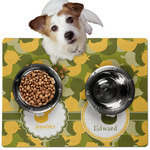 Rubber Duckie Camo Dog Food Mat - Medium w/ Multiple Names