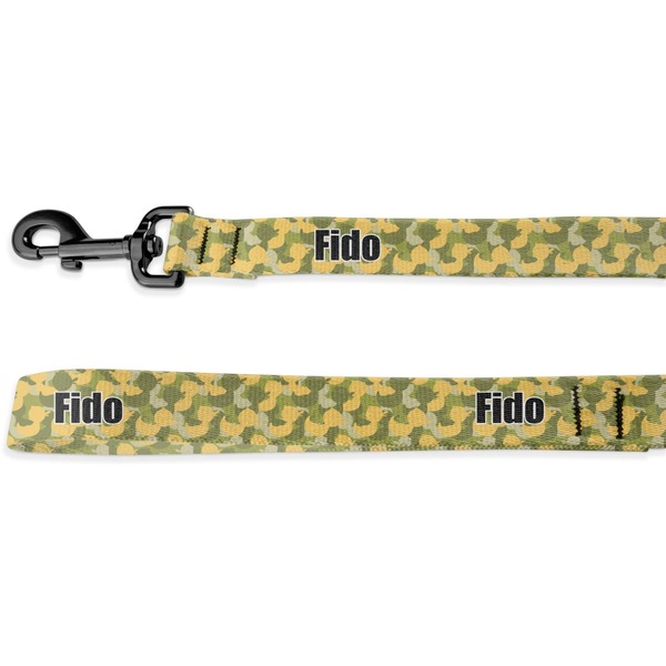 Custom Rubber Duckie Camo Deluxe Dog Leash - 4 ft (Personalized)