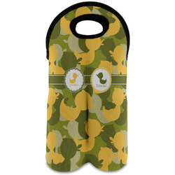 Rubber Duckie Camo Wine Tote Bag (2 Bottles) (Personalized)