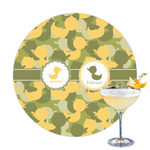 Rubber Duckie Camo Printed Drink Topper - 3.25" (Personalized)