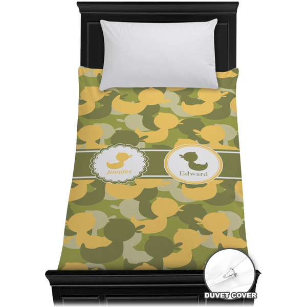 Custom Rubber Duckie Camo Duvet Cover - Twin XL (Personalized)