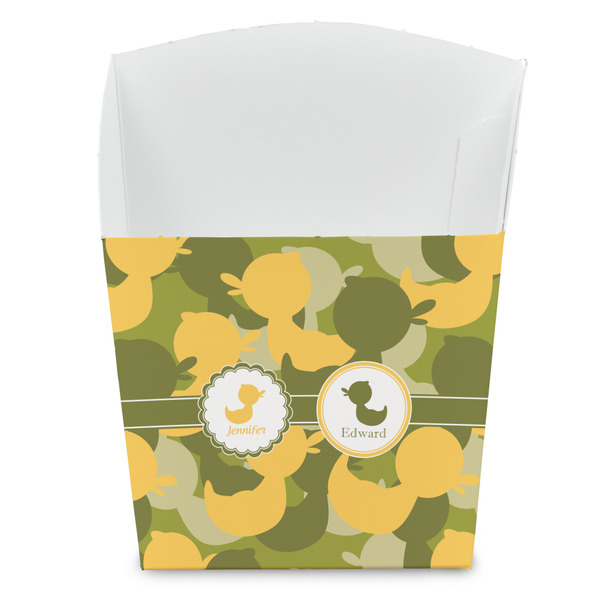 Custom Rubber Duckie Camo French Fry Favor Boxes (Personalized)