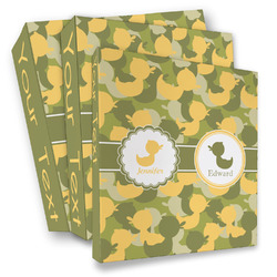 Rubber Duckie Camo 3 Ring Binder - Full Wrap (Personalized)