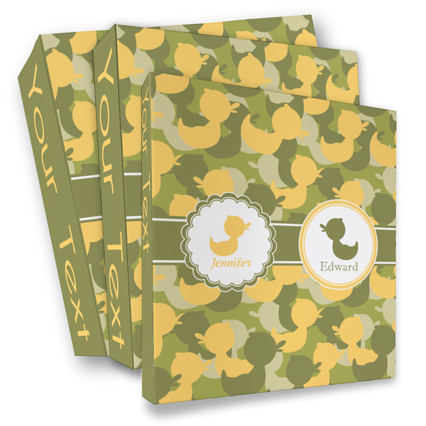 Custom Rubber Duckie Camo 3 Ring Binder - Full Wrap (Personalized)