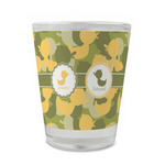 Rubber Duckie Camo Glass Shot Glass - 1.5 oz - Single (Personalized)