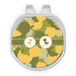 Rubber Duckie Camo Golf Ball Marker - Hat Clip - Silver