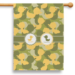 Rubber Duckie Camo 28" House Flag - Double Sided (Personalized)
