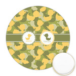 Rubber Duckie Camo Printed Cookie Topper - 2.5" (Personalized)