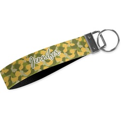 Rubber Duckie Camo Webbing Keychain Fob - Large (Personalized)