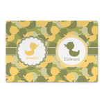 Rubber Duckie Camo Large Rectangle Car Magnet (Personalized)