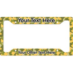 Rubber Duckie Camo License Plate Frame (Personalized)