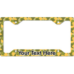 Rubber Duckie Camo License Plate Frame - Style C (Personalized)