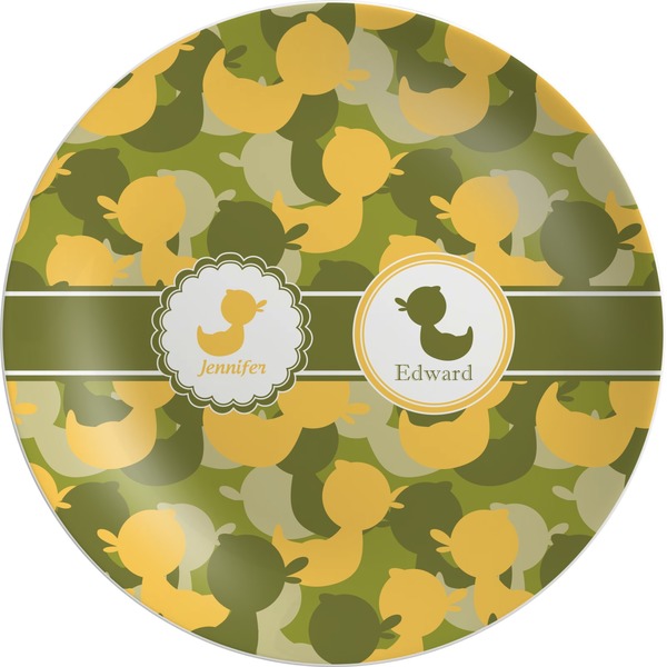 Custom Rubber Duckie Camo Melamine Plate (Personalized)