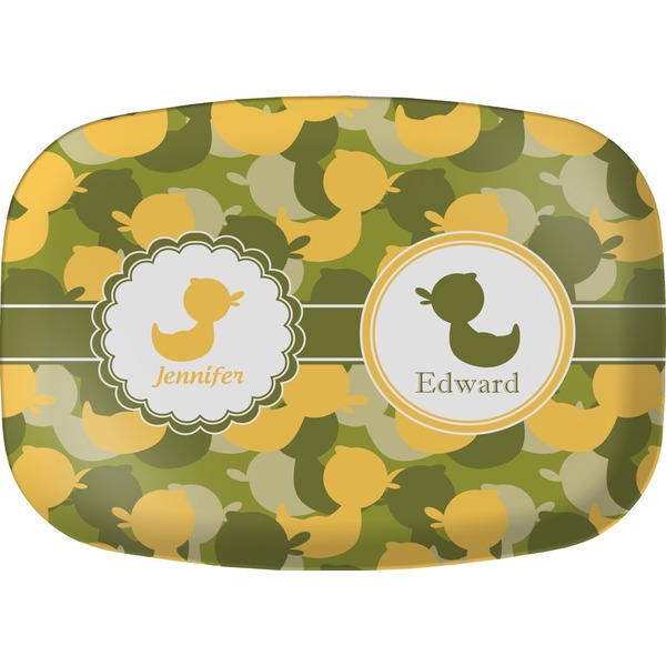 Custom Rubber Duckie Camo Melamine Platter (Personalized)