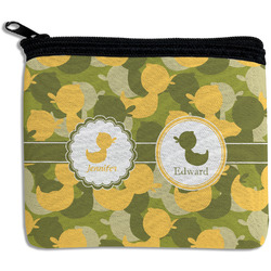 Rubber Duckie Camo Rectangular Coin Purse (Personalized)