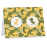 Rubber Duckie Camo Note cards (Personalized)