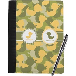 Rubber Duckie Camo Notebook Padfolio - Large w/ Multiple Names