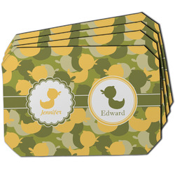 Rubber Duckie Camo Dining Table Mat - Octagon w/ Multiple Names