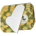 Rubber Duckie Camo Dining Table Mat - Octagon - Set of 4 (Single-Sided) w/ Multiple Names