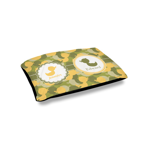 Custom Rubber Duckie Camo Outdoor Dog Bed - Small (Personalized)