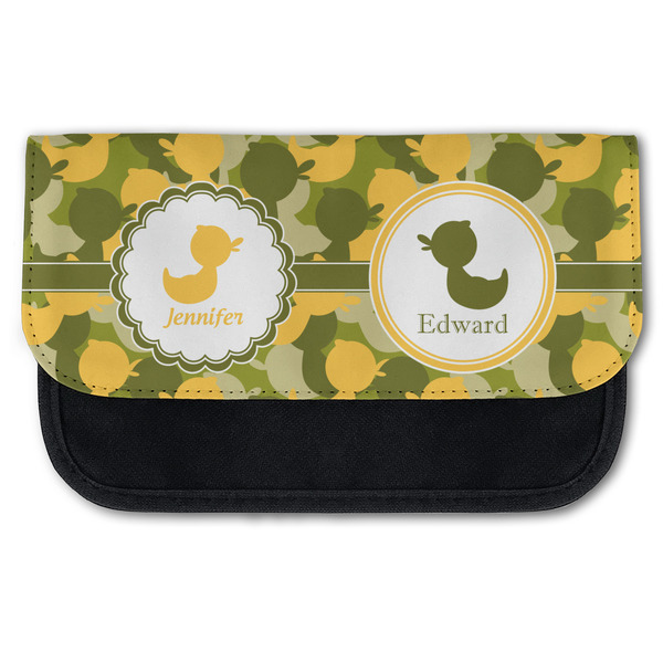 Custom Rubber Duckie Camo Canvas Pencil Case w/ Multiple Names