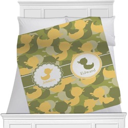 Rubber Duckie Camo Minky Blanket - Toddler / Throw - 60"x50" - Single Sided (Personalized)
