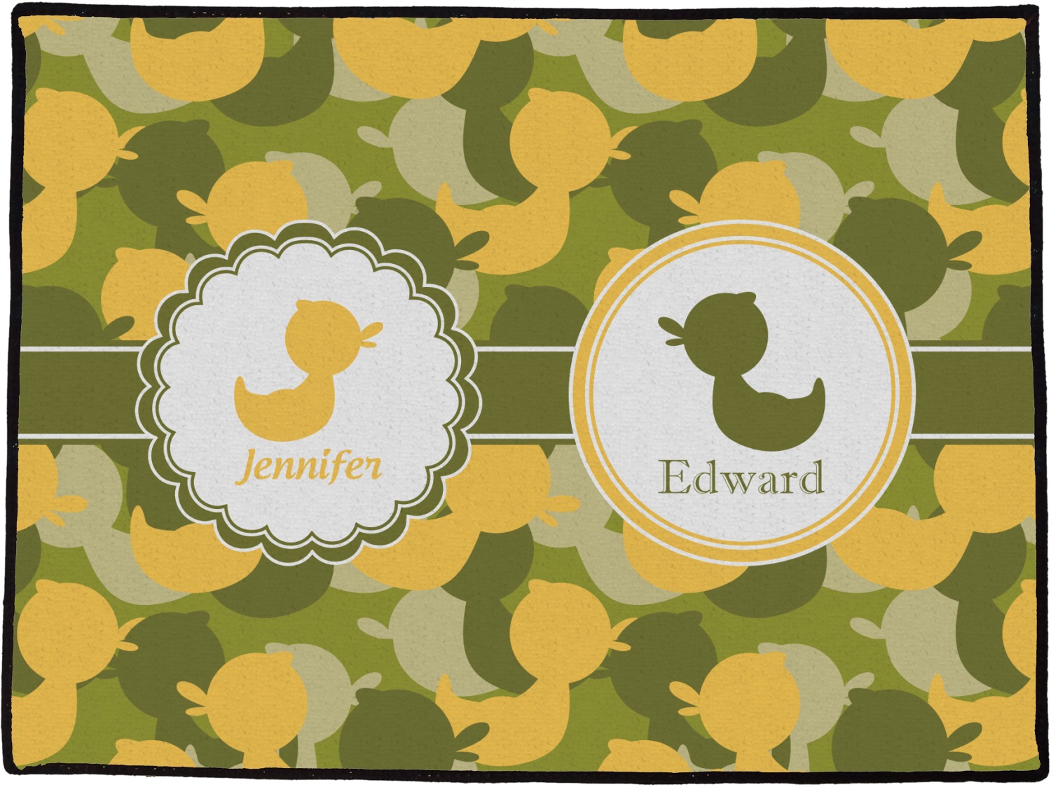 Rubber Duckie Camo Door Mat Personalized Youcustomizeit