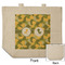 Rubber Duckie Camo Reusable Cotton Grocery Bag - Front & Back View