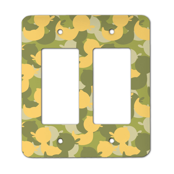 Custom Rubber Duckie Camo Rocker Style Light Switch Cover - Two Switch