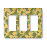 Rubber Duckie Camo Rocker Style Light Switch Cover - Three Switch