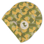 Rubber Duckie Camo Round Linen Placemat - Double Sided - Set of 4 (Personalized)
