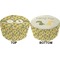Rubber Duckie Camo Round Pouf Ottoman (Top and Bottom)